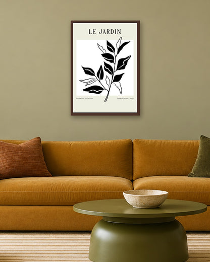 SENT Studio - Bohemian Poster No. 27 - dark oak frame in a room