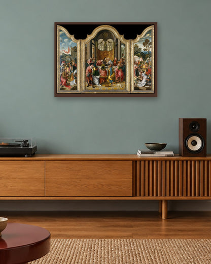 Renaissance Masters - Renaissance Masterpiece No. 137 - dark oak frame in a room
