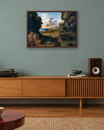 Renaissance Masters - Renaissance Masterpiece No. 282 - dark oak frame in a room