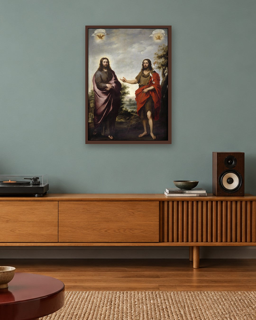 Renaissance Masters - Renaissance Masterpiece No. 420 - dark oak frame in a room