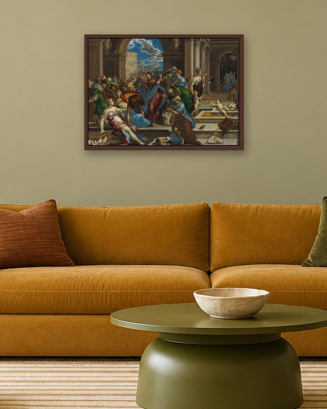 Renaissance Masters - Renaissance Masterpiece No. 233 - dark oak frame in a room