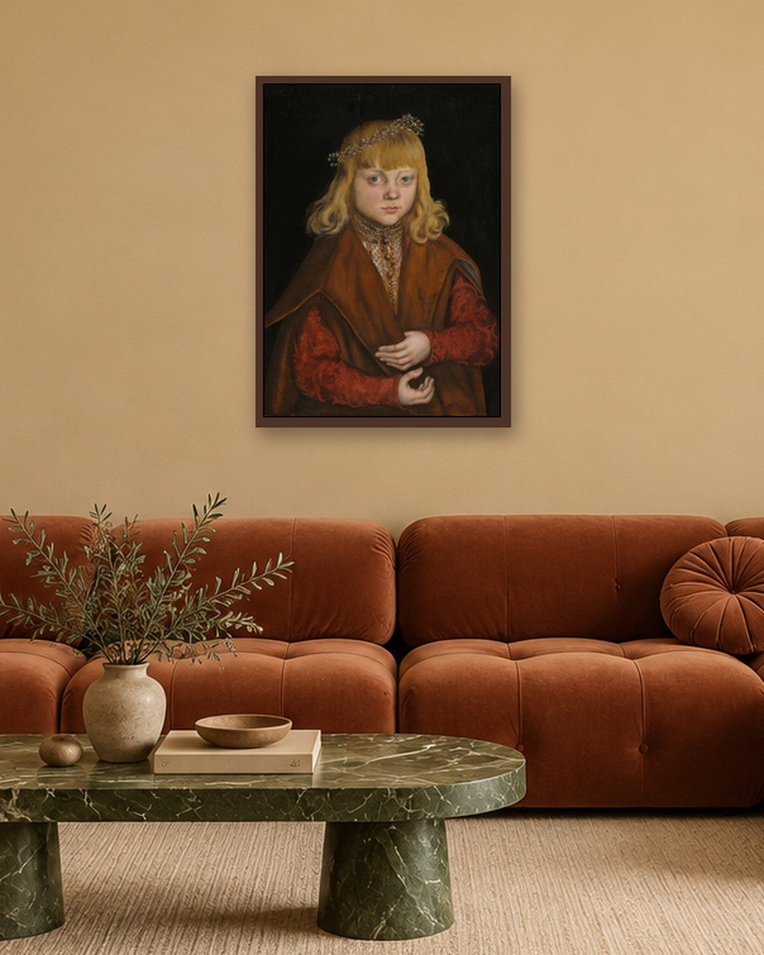 Renaissance Masters - Renaissance Masterpiece No. 217 - dark oak frame in a room