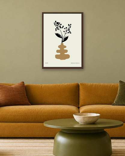 SENT Studio - Bohemian Poster No. 45 - dark oak frame in a room