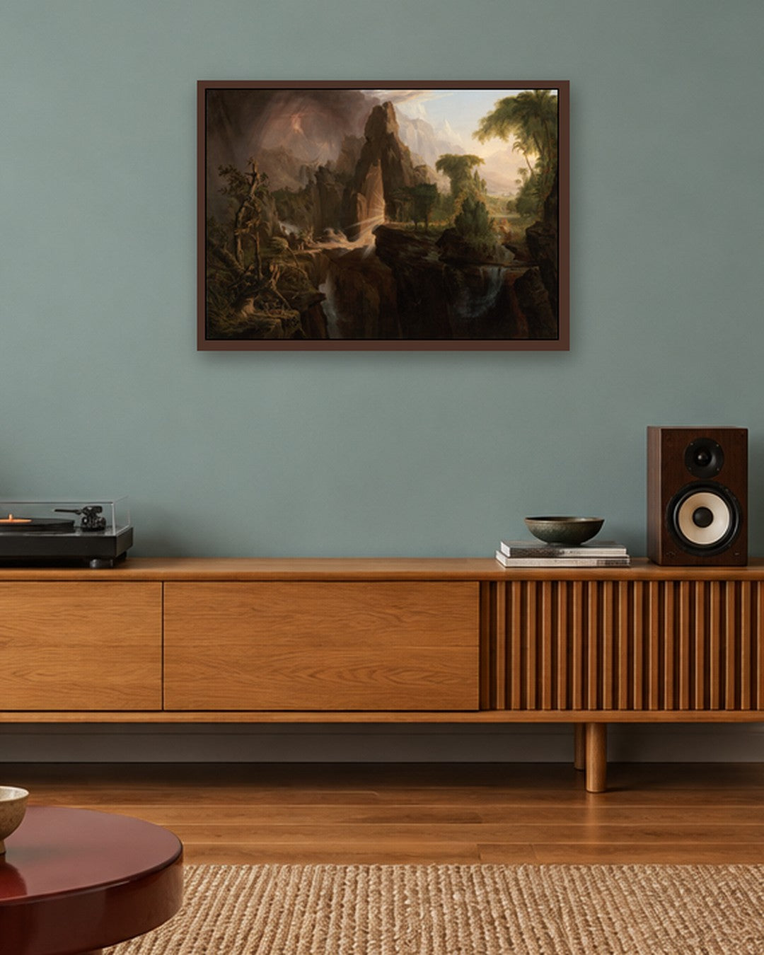 Renaissance Masters - Renaissance Masterpiece No. 384 - dark oak frame in a room