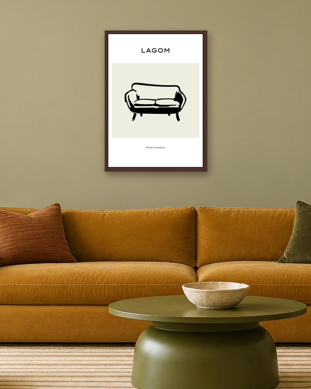 SENT Studio - Bohemian Poster No. 48 - dark oak frame in a room
