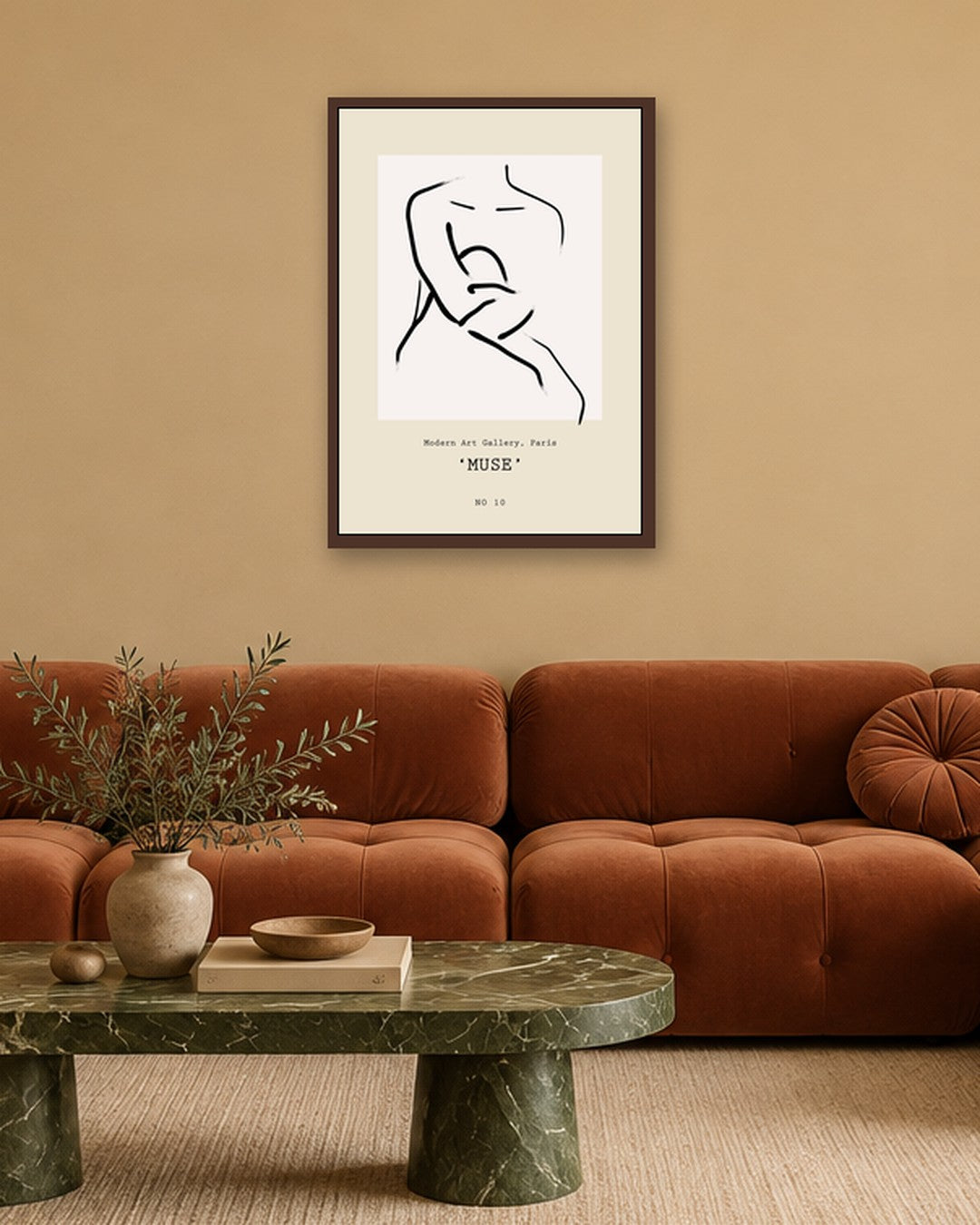 SENT Studio - Bohemian Poster No. 83 - dark oak frame in a room