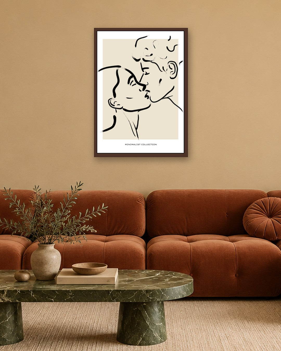 SENT Studio - Bohemian Poster No. 91 - dark oak frame in a room