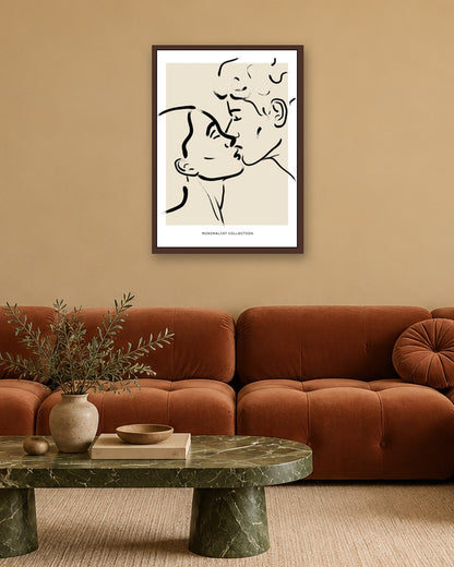 SENT Studio - Bohemian Poster No. 91 - dark oak frame in a room