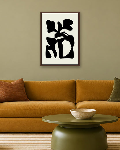 SENT Studio - Bohemian Poster No. 5 - dark oak frame in a room