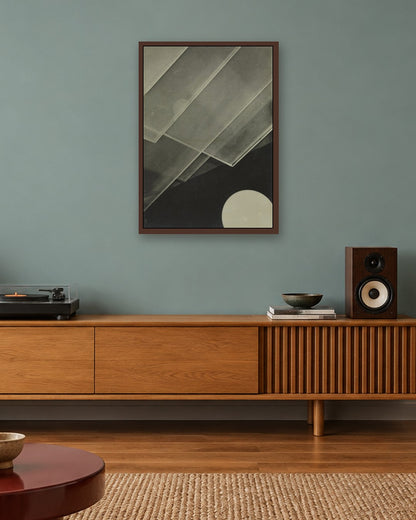 Jaromír Funke - Composition - dark oak frame in a room