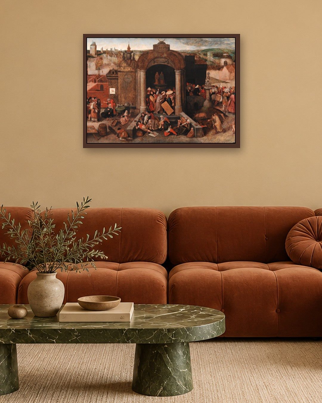 Renaissance Masters - Renaissance Masterpiece No. 191 - dark oak frame in a room