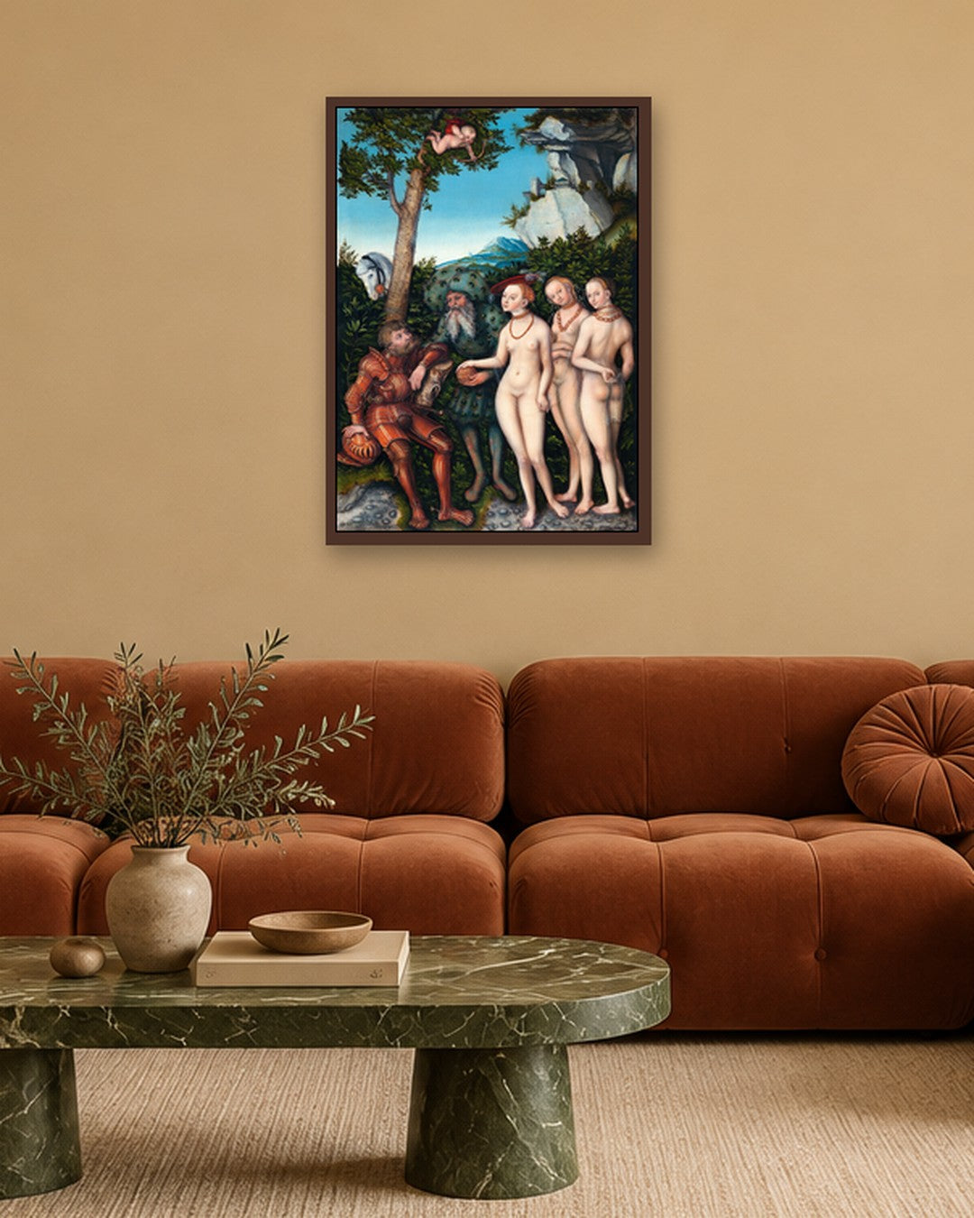 Renaissance Masters - Renaissance Masterpiece No. 291 - dark oak frame in a room