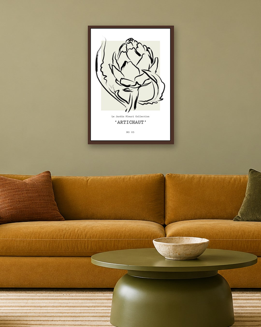 SENT Studio - Bohemian Poster No. 62 - dark oak frame in a room