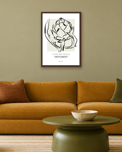 SENT Studio - Bohemian Poster No. 62 - dark oak frame in a room
