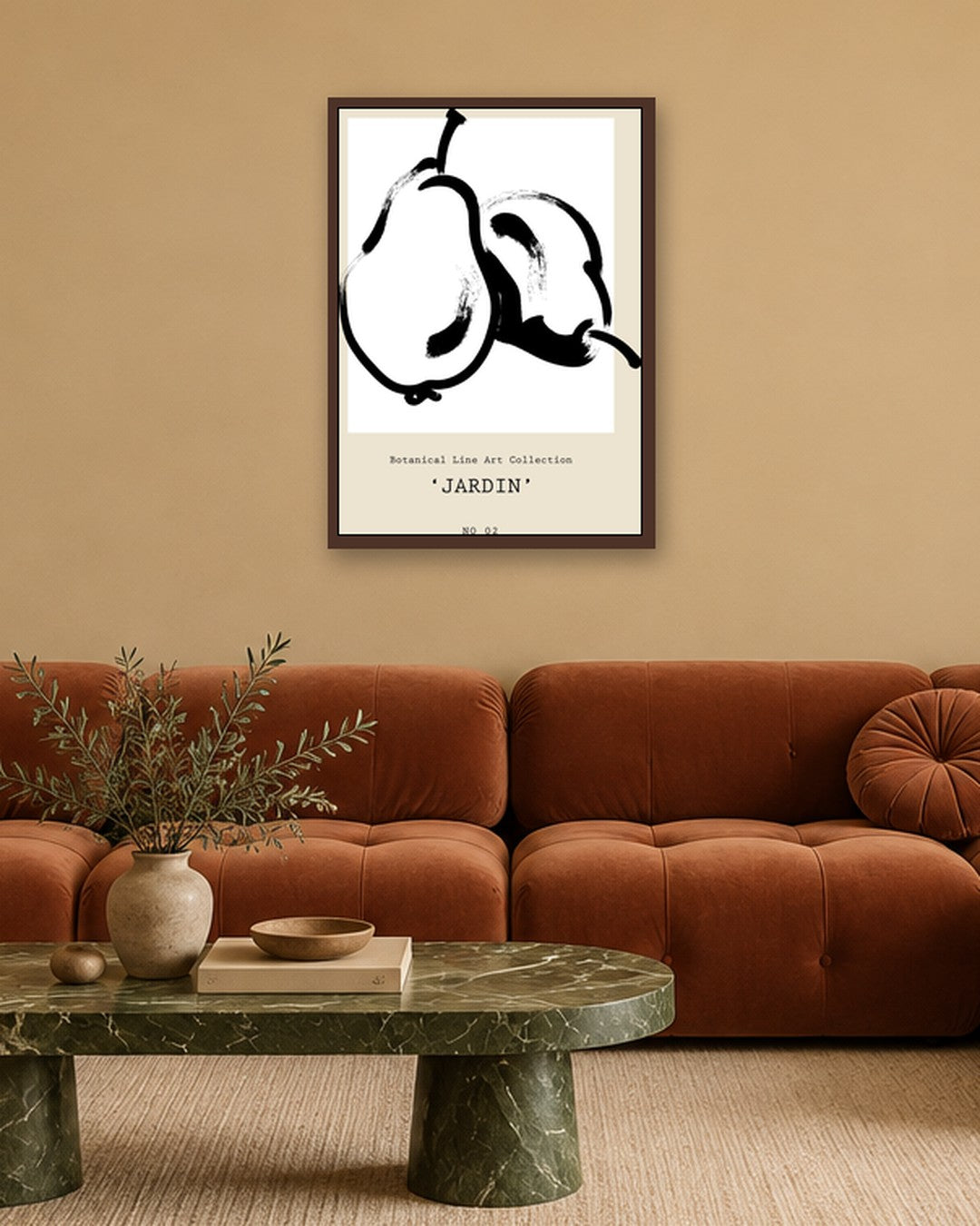SENT Studio - Bohemian Poster No. 29 - dark oak frame in a room