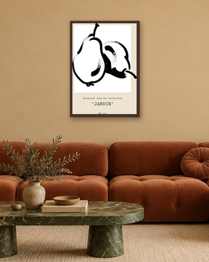 SENT Studio - Bohemian Poster No. 29 - dark oak frame in a room