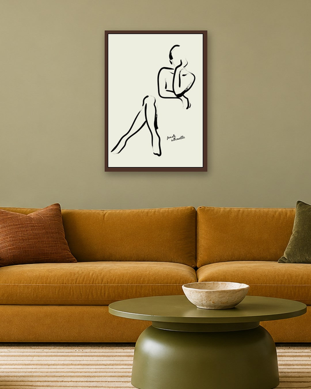 SENT Studio - Bohemian Poster No. 3 - dark oak frame in a room