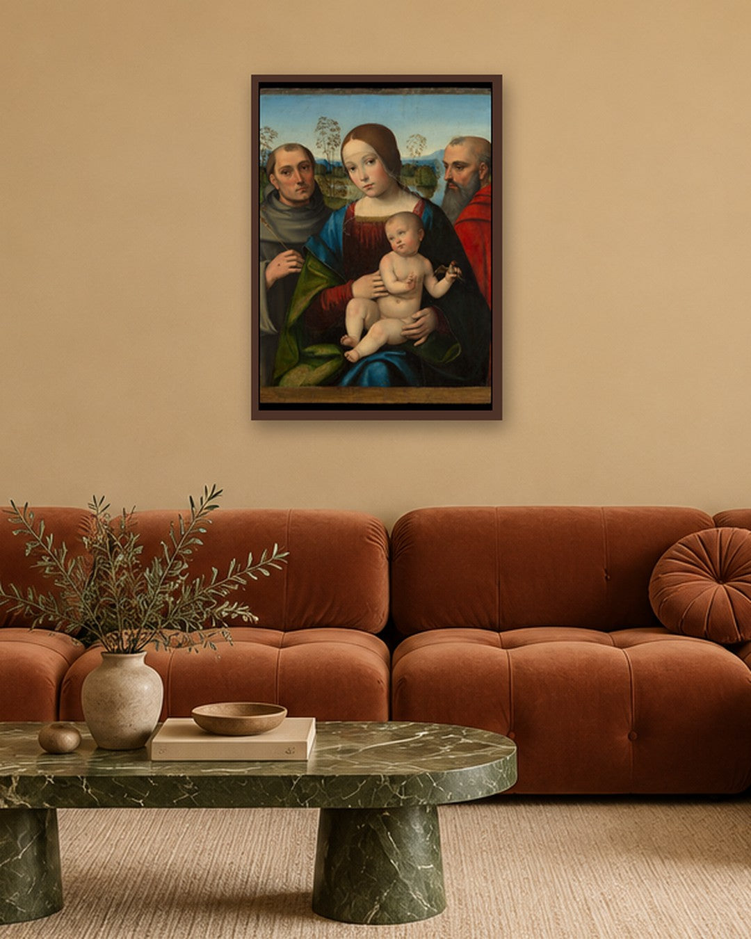 Renaissance Masters - Renaissance Masterpiece No. 168 - dark oak frame in a room