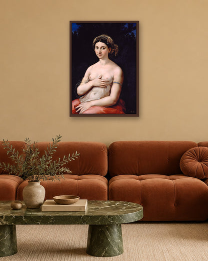 Renaissance Masters - Renaissance Masterpiece No. 312 - dark oak frame in a room