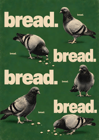 Felicity Hastings - Hungry Pigeons - original artwork