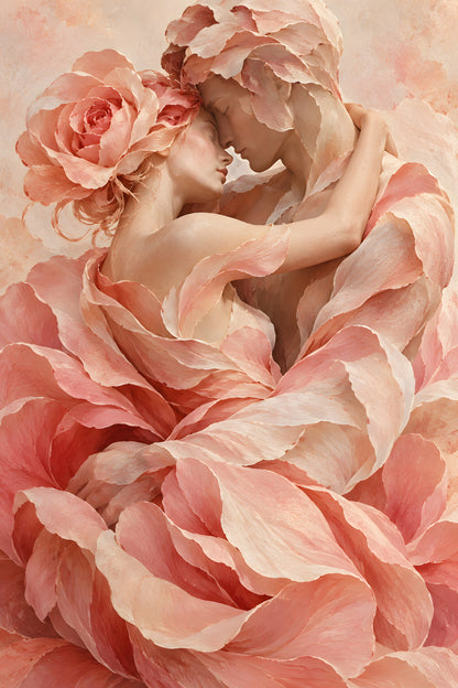 Hugo Morgan - Petal Wrapped Tender Embrace - original artwork