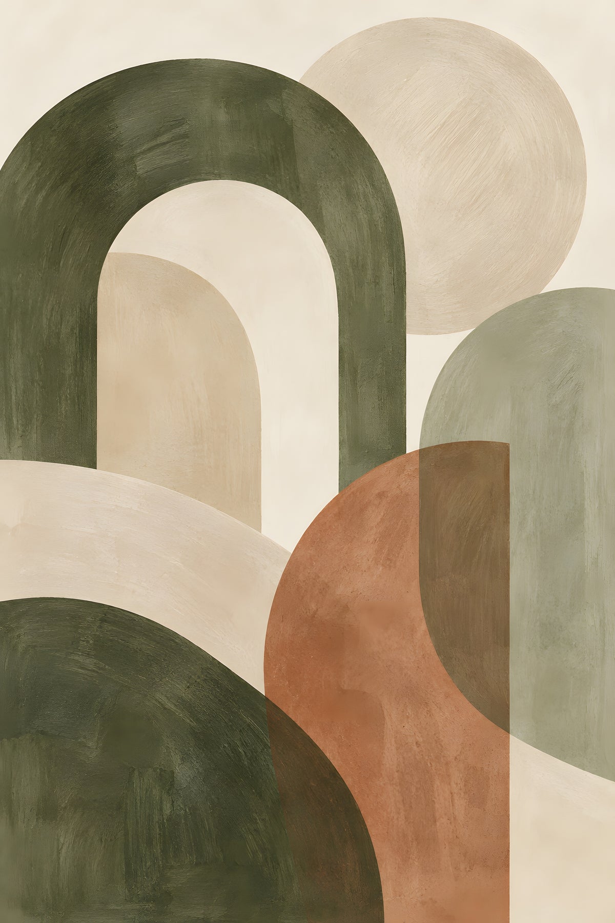 Hugo Morgan - Earthy Archways in Harmony - original artwork