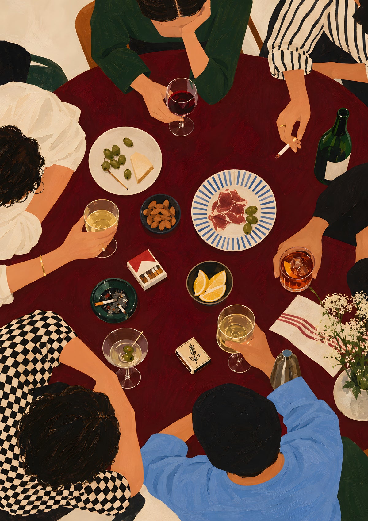 John Smart - Long Table - original artwork