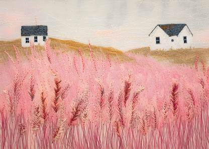 Wheat Field at Dusk - original artwork