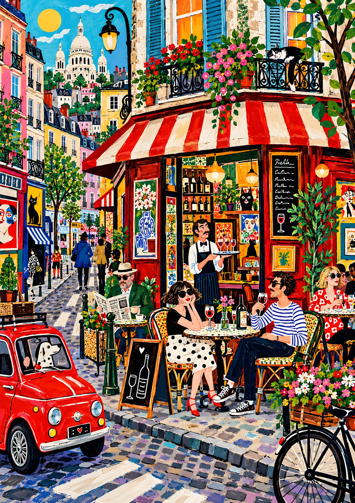 John Smart - Montmartre Terrace - original artwork