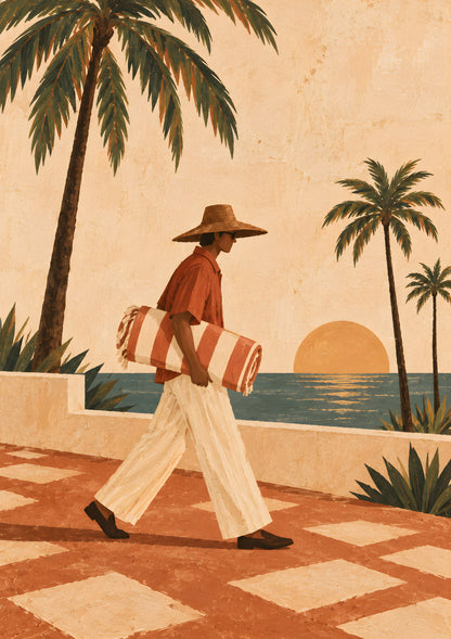 Paige Hilton - Beach Walk - original artwork