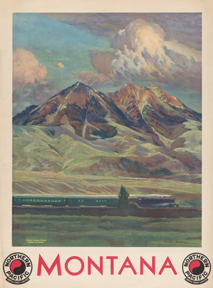 Northern Pacific - Montana (1920) - original artwork