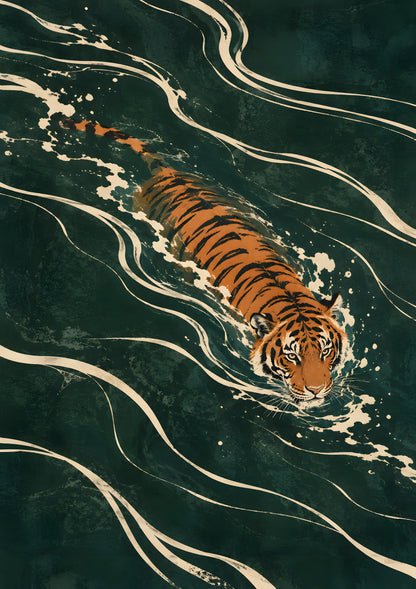 Gracie Cole - Night Swimmer - original artwork