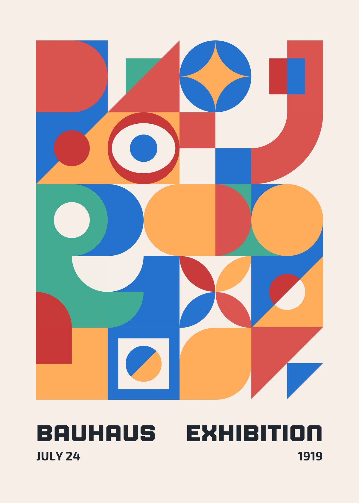 Bauhaus - Exhibition Geometry - original artwork