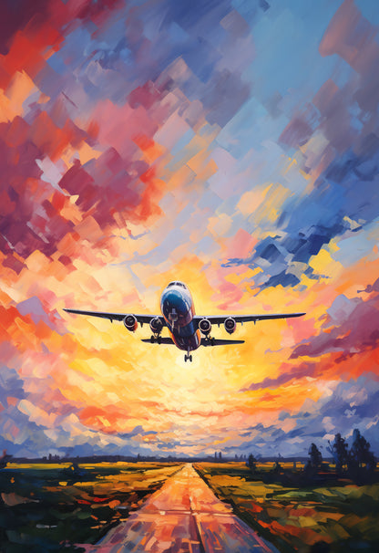 SENT Studio - Sunset Flight - original artwork