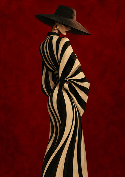 Paige Hilton - Stripe Study - original artwork
