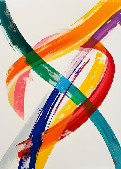 SENT Studio - Abstract Ribbons - original artwork