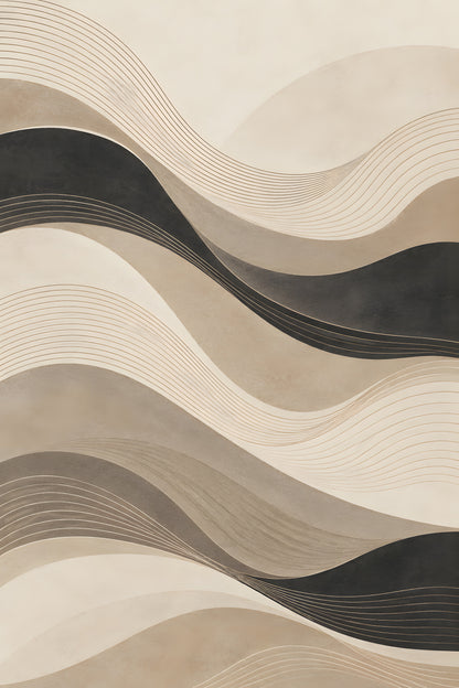 Hugo Morgan - Layered Sand Dune Waves - original artwork