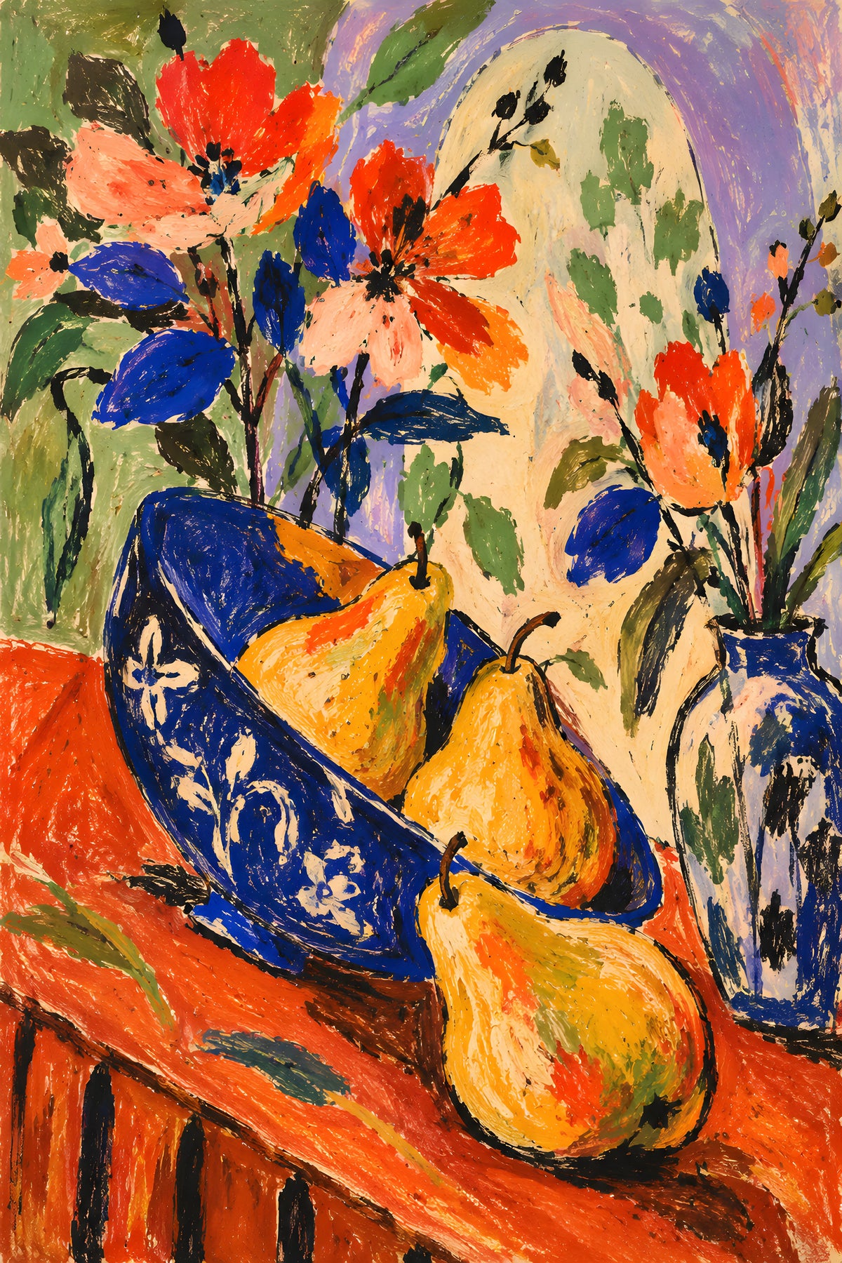 Faris Mcgee - A Colorful Expressive Still Life Painting Scene O - original artwork