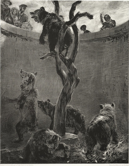 Adolph von Menzel - The Bear Pit