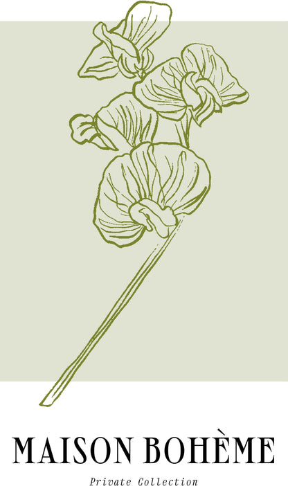SENT Studio - Blooming Flowers Poster No. 27 - original artwork